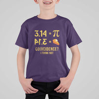 Funny Number Pi T Shirt For Kid Pi 3.14 Equal Pie Coincidence I Think Not Math Pun - Wonder Print Shop