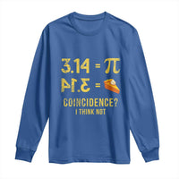 Funny Number Pi Long Sleeve Shirt Pi 3.14 Equal Pie Coincidence I Think Not Math Pun - Wonder Print Shop