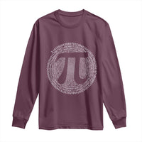 Funny Number Pi Long Sleeve Shirt Pi 3.14 Pi Number Symbol Math Science Gift - Wonder Print Shop