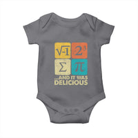 Funny Number Pi Baby Onesie I Ate Some Pie and It Was Delicious Funny PI Day Math Pun - Wonder Print Shop