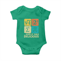 Funny Number Pi Baby Onesie I Ate Some Pie and It Was Delicious Funny PI Day Math Pun - Wonder Print Shop