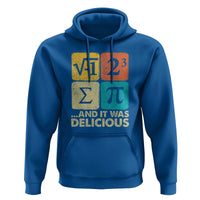 Funny Number Pi Hoodie I Ate Some Pie and It Was Delicious Funny PI Day Math Pun - Wonder Print Shop