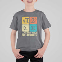 Funny Number Pi T Shirt For Kid I Ate Some Pie and It Was Delicious Funny PI Day Math Pun - Wonder Print Shop
