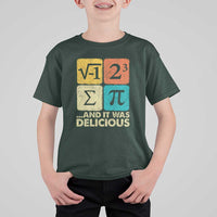Funny Number Pi T Shirt For Kid I Ate Some Pie and It Was Delicious Funny PI Day Math Pun - Wonder Print Shop