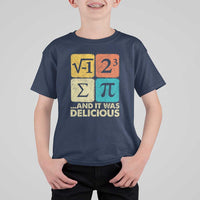 Funny Number Pi T Shirt For Kid I Ate Some Pie and It Was Delicious Funny PI Day Math Pun - Wonder Print Shop