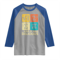 Funny Number Pi Raglan Shirt I Ate Some Pie and It Was Delicious Funny PI Day Math Pun - Wonder Print Shop