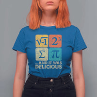 Funny Number Pi T Shirt For Women I Ate Some Pie and It Was Delicious Funny PI Day Math Pun - Wonder Print Shop