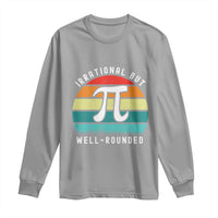 Funny Number Pi Long Sleeve Shirt Retro Irrational But Well Rounded Pi Day Celebration Math - Wonder Print Shop