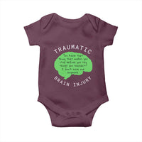 Traumatic Brain Injury Awareness Baby Onesie TBI Support