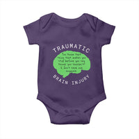 Traumatic Brain Injury Awareness Baby Onesie TBI Support