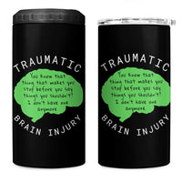 Traumatic Brain Injury Awareness 4 in 1 Can Cooler Tumbler TBI Support