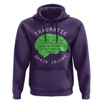 Traumatic Brain Injury Awareness Hoodie TBI Support