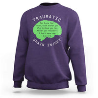 Traumatic Brain Injury Awareness Sweatshirt TBI Support