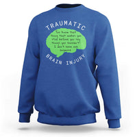 Traumatic Brain Injury Awareness Sweatshirt TBI Support