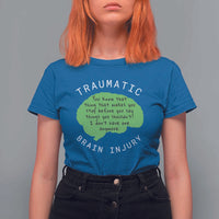 Traumatic Brain Injury Awareness T Shirt For Women TBI Support