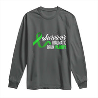 Traumatic Brain Injury Awareness Long Sleeve Shirt TBI Survivor