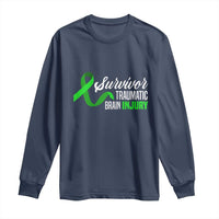 Traumatic Brain Injury Awareness Long Sleeve Shirt TBI Survivor