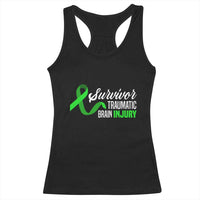 Traumatic Brain Injury Awareness Racerback Tank Top TBI Survivor
