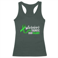 Traumatic Brain Injury Awareness Racerback Tank Top TBI Survivor