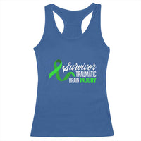 Traumatic Brain Injury Awareness Racerback Tank Top TBI Survivor