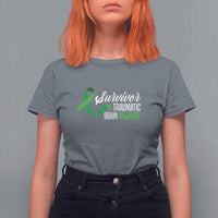 Traumatic Brain Injury Awareness T Shirt For Women TBI Survivor