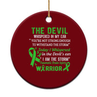 Traumatic Brain Injury Awareness Ceramic Ornament I Am The Storm TBI Warrior - Wonder Print Shop