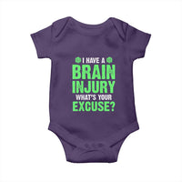 Traumatic Brain Injury Awareness Baby Onesie I Have A Brain Injury What's Your Excuse TBI Warrior