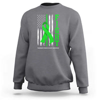 Traumatic Brain Injury Awareness Sweatshirt Fight TBI American US Flag