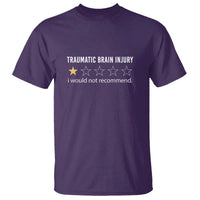 Traumatic Brain Injury Awareness T Shirt I Would Not Recommend TBI Warrior