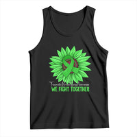 Traumatic Brain Injury Awareness Tank Top TBI We Fight Together Green Sunflower