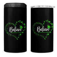 Traumatic Brain Injury Awareness 4 in 1 Can Cooler Tumbler TBI Believe Butterflies