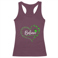 Traumatic Brain Injury Awareness Racerback Tank Top TBI Believe Butterflies
