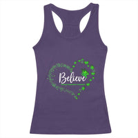 Traumatic Brain Injury Awareness Racerback Tank Top TBI Believe Butterflies