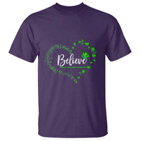 Traumatic Brain Injury Awareness T Shirt TBI Believe Butterflies
