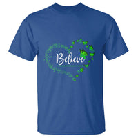 Traumatic Brain Injury Awareness T Shirt TBI Believe Butterflies