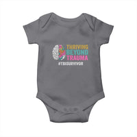 Traumatic Brain Injury Awareness Baby Onesie Thriving Beyond Trauma TBI Survivor