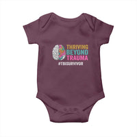 Traumatic Brain Injury Awareness Baby Onesie Thriving Beyond Trauma TBI Survivor