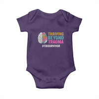 Traumatic Brain Injury Awareness Baby Onesie Thriving Beyond Trauma TBI Survivor