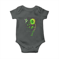 Traumatic Brain Injury Awareness Baby Onesie Sunflower Hummingbird