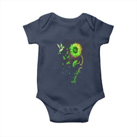 Traumatic Brain Injury Awareness Baby Onesie Sunflower Hummingbird