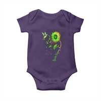 Traumatic Brain Injury Awareness Baby Onesie Sunflower Hummingbird