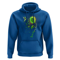 Traumatic Brain Injury Awareness Hoodie Sunflower Hummingbird