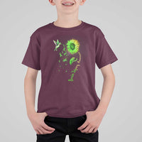 Traumatic Brain Injury Awareness T Shirt For Kid Sunflower Hummingbird