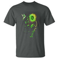 Traumatic Brain Injury Awareness T Shirt Sunflower Hummingbird