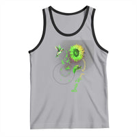 Traumatic Brain Injury Awareness Tank Top Sunflower Hummingbird