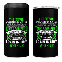 Traumatic Brain Injury Awareness 4 in 1 Can Cooler Tumbler TBI Warrior I Am The Storm