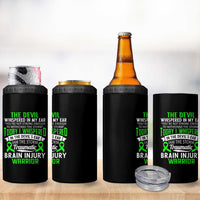 Traumatic Brain Injury Awareness 4 in 1 Can Cooler Tumbler TBI Warrior I Am The Storm