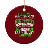 Traumatic Brain Injury Awareness Ceramic Ornament TBI Warrior I Am The Storm - Wonder Print Shop