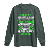 Traumatic Brain Injury Awareness Long Sleeve Shirt TBI Warrior I Am The Storm