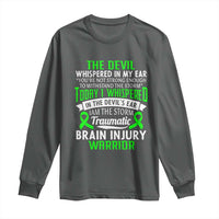 Traumatic Brain Injury Awareness Long Sleeve Shirt TBI Warrior I Am The Storm